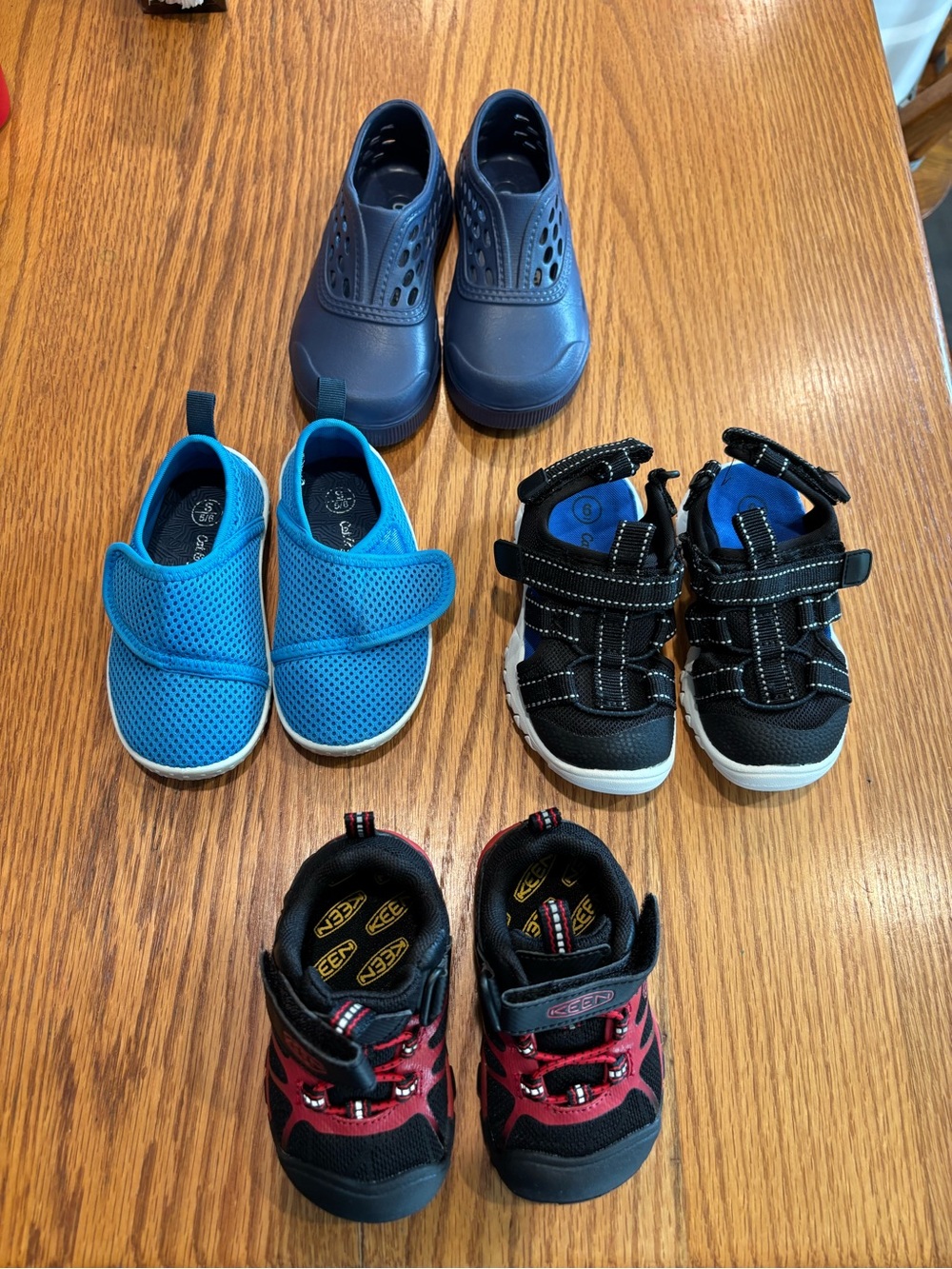 Baby Toddler boy shoe bundle keen cat & Jack sandals sneakers shoes